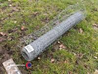 Part roll of galvanised sheep/pig netting