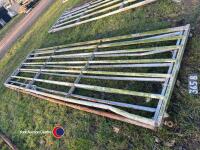 2 x Ritchie 12ft steel gates - 2