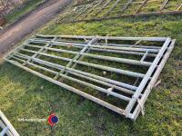 2 x Ritchie 12ft steel gates - 4