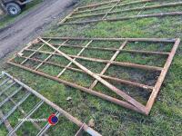12ft white steel gate