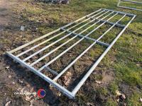 Galvanised field gate