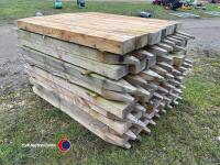 1500mm x 125mm x 75mm larch posts - 4