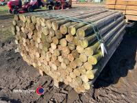 3in round fence posts - 3
