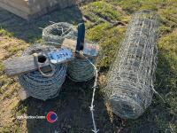 3 x reels barbed wire and sheep wire - 2