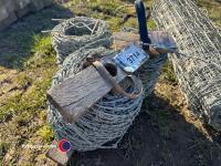 3 x reels barbed wire and sheep wire - 3