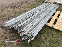 52 x security fencing rails, 6ft long