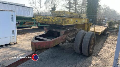 Low loader trailer, beavertail with ramps plus dolly, gwo