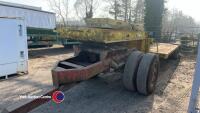 Low loader trailer, beavertail with ramps plus dolly, gwo