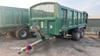 Bailey 16T tipping trailer, air brakes, easy sheet