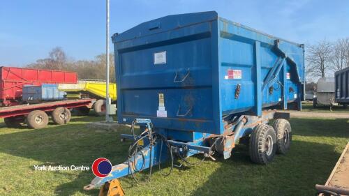 AS Marston 8T grain trailer, hydraulic door, roll over sheet, high tip, external controls on a remote