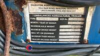 AS Marston 8T grain trailer, hydraulic door, roll over sheet, high tip, external controls on a remote - 8