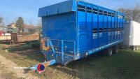 Stewart livestock trailer c/w decks, air brakes