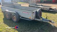 3m x 1.4m galvanised car trailer