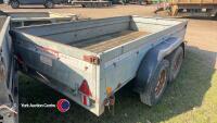 3m x 1.4m galvanised car trailer - 4