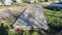 Graham Edwards 18ft tri axle flat trailer, road lights, all working order - 4
