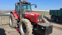 Massey Ferguson 6465 Dyna shift 4wd tractor, 40kph, cab suspension, 3 spools, clock broken. Est 11000hrs, 2004 - V5 in office - 2