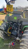John Deere 3038E compact utility tractor, 1100 hrs, YD21RLF, key in office - 6
