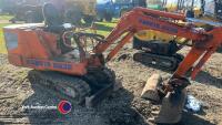 Kubota KH 36 mini digger, 3 buckets, working order, key in office