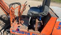 Kubota KH 36 mini digger, 3 buckets, working order, key in office - 5