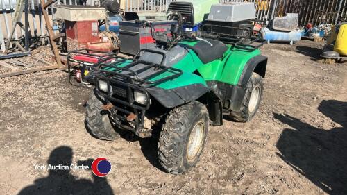 Kawasaki KLF300 4WD quad bike, key in office