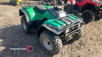 Kawasaki KLF300 4WD quad bike, key in office - 2