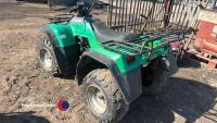 Kawasaki KLF300 4WD quad bike, key in office - 4