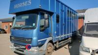 2013 DAF LF45 4 stall horsebox, 7.5t - MOT 28.02.26 - 1 owner from new - HPi clear - 6 weekly checked - 00’s 454737 km - NU63XBY- V5 in office, key in office - 20