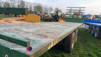 Bailey 33ft bale trailer, key in office - 5