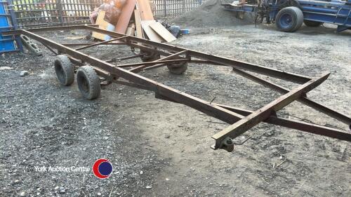 3.5T twin axle 20ft trailer chassis