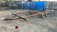 3.5T twin axle 20ft trailer chassis - 2