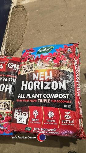 10 x 50l new horizon compost bags