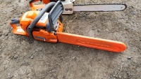 Husqvarna chainsaw, working