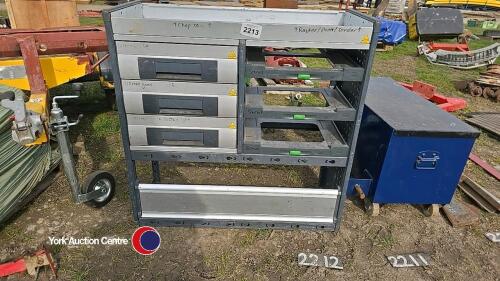 Van internal storage drawers