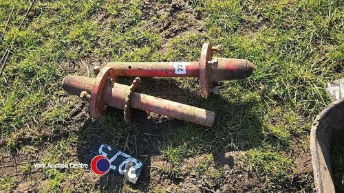 2 x stub axles