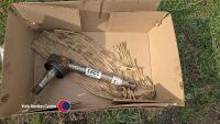 New r/h front axle spindle to fit 1,2,3,5 & 600 series MF tractor - 2