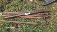 6 x Conus 1 used muck filler tines, 700mm long