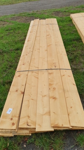 Pack of boards, laths, T&G etc, 25 x 8x1x166 inches