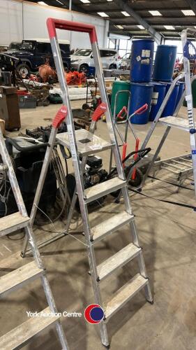 Set of aluminium 5 step ladders