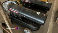 Sealey portable diesel 240 volt workshop space heater, working