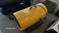 Butane gas 240 volt portable workshop space heater, working