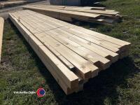 Timber - approx 186in x 2.5in x 3in (except 1) - 2