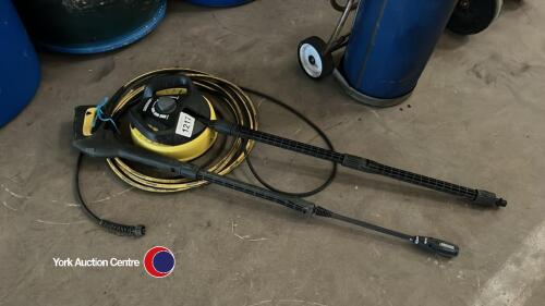 Karcher pressure washer lance and patio rotary washer