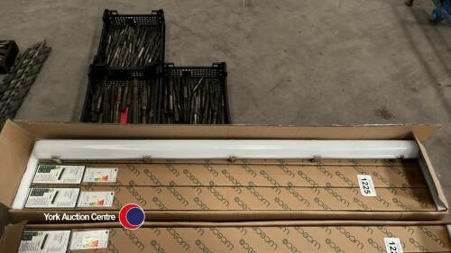 6 x new Luceco 21watt 4 ft led lights with IP65 rating