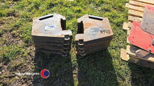 Set of 10 MF 33kg front weights