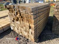Timber - approx 65in x 3in x 3in posts