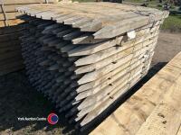 Timber - approx 65in x 3in x 3in posts - 2