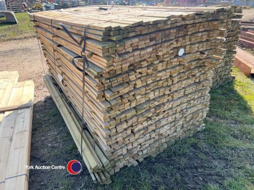 Timber - approx 72in x 1.5in x 0.5in posts