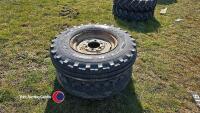 Pair of 7.50x16 tractor fronts (Ford rims) - 3