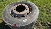 2 x 315/70/22.5 wheels and tyres - 2