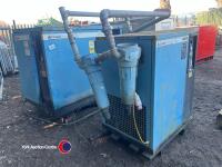 Compair Broomwade 6000E compressor, working when taken out of building, includes tank and air dryer